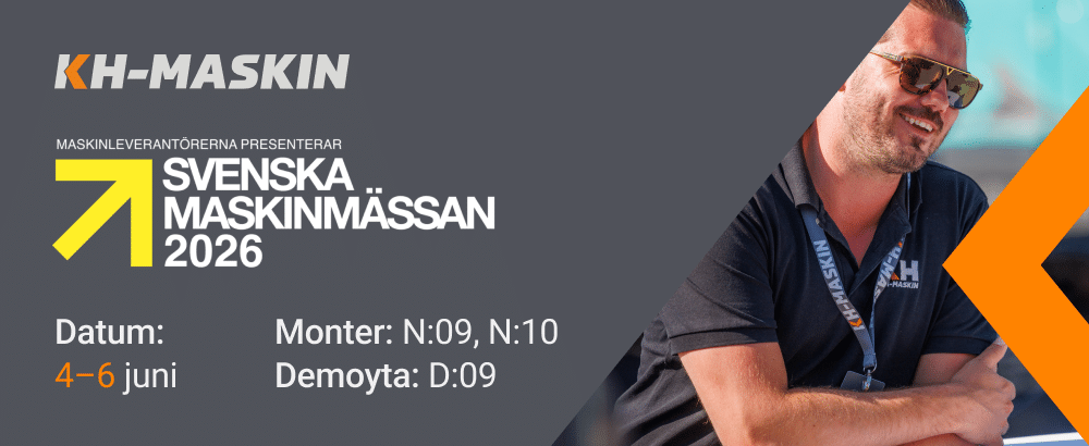 Möt oss på Svenska Maskinmässan på Solvalla, Stockholm 4-6 juni 2026